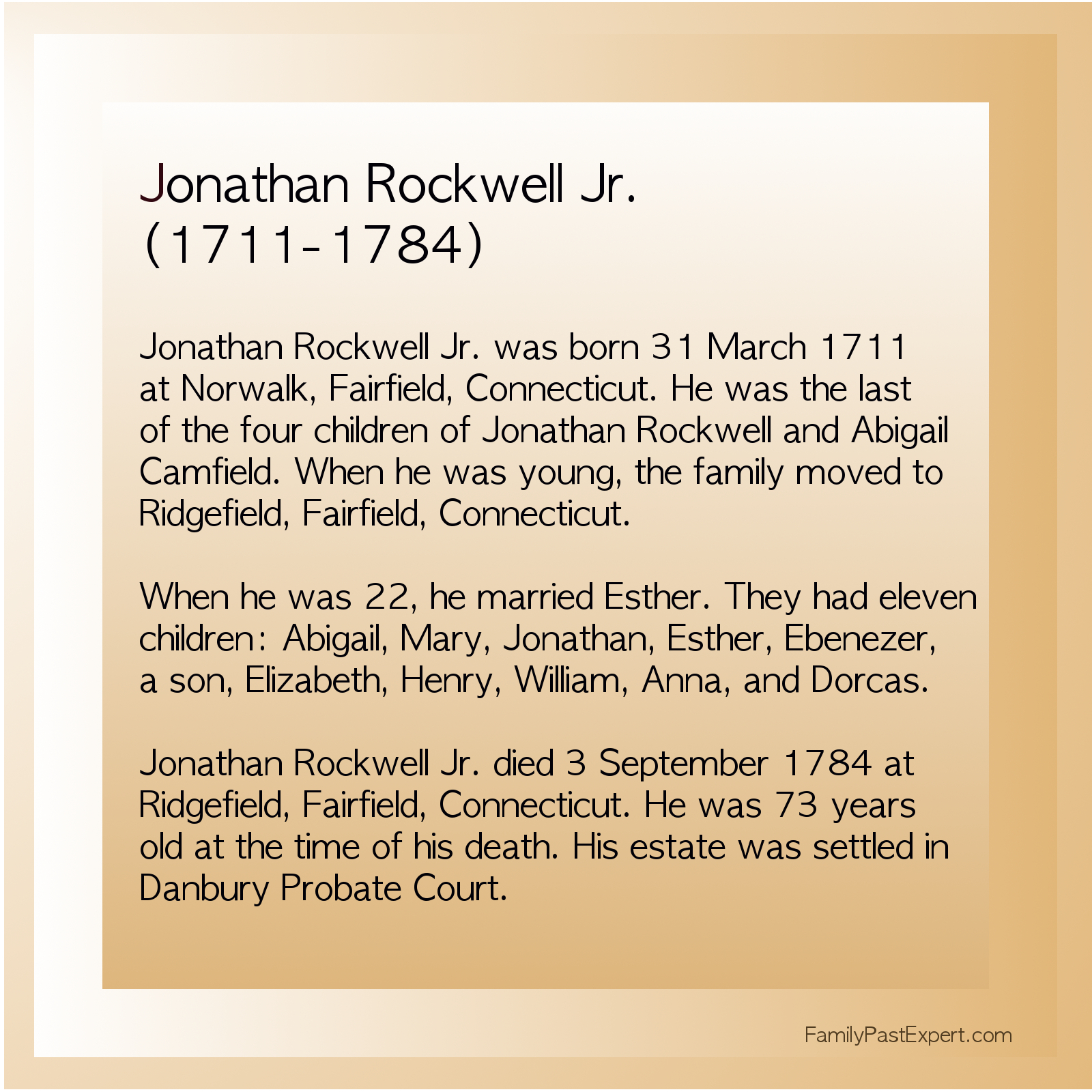 Happy Birthday Jonathan Rockwell, Jr.