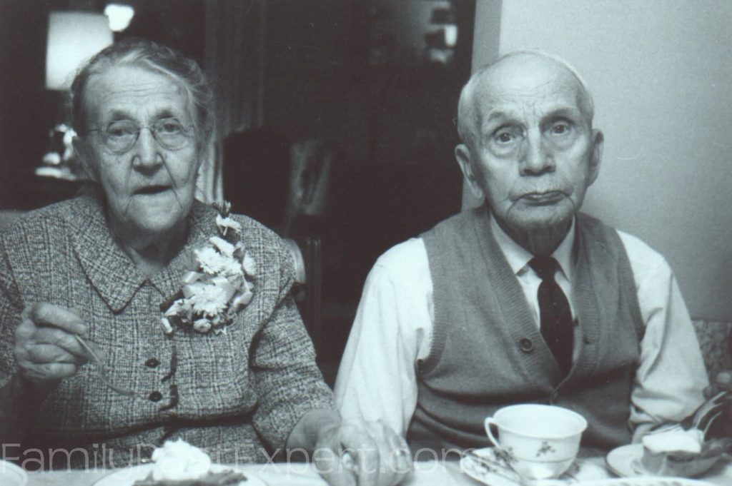 Fred and Alice Aschbrenner, 60th Wedding Anniversary, 1962.
