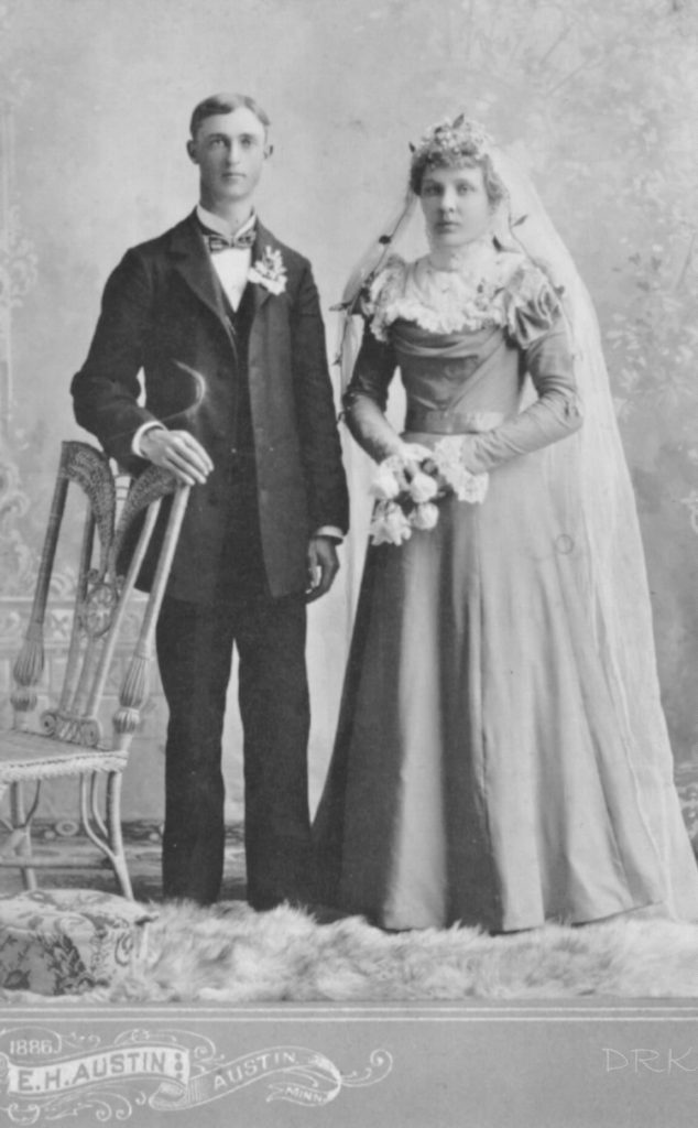 C.B. and Bertha Christianson, wedding.
