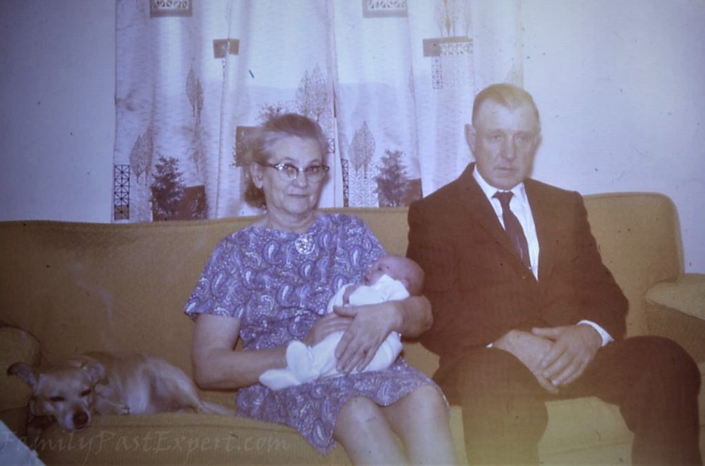 Margaret and Bennett with grandson